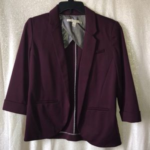 Burgundy blazer